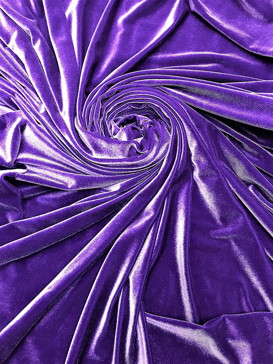 1 Yard Stretch Velvet Fabric Rich Soft Plush 4-Way Stretch Dancewear Costume 58/60" Width
